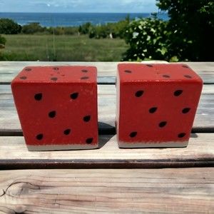 Watermelon Salt Pepper Ceramic Shakers 2004 Young's Creative Kitchens
